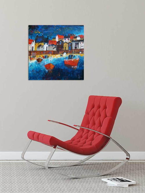Funny harbor- 50x50cm — foto 2