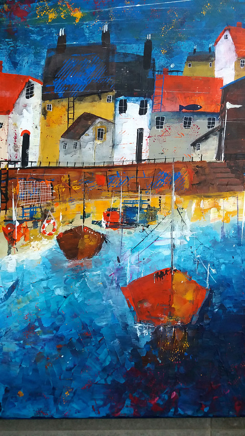 Funny harbor- 50x50cm — foto 3