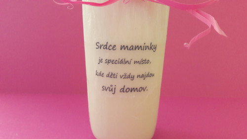 Svíčka - Srdce maminky — foto 2