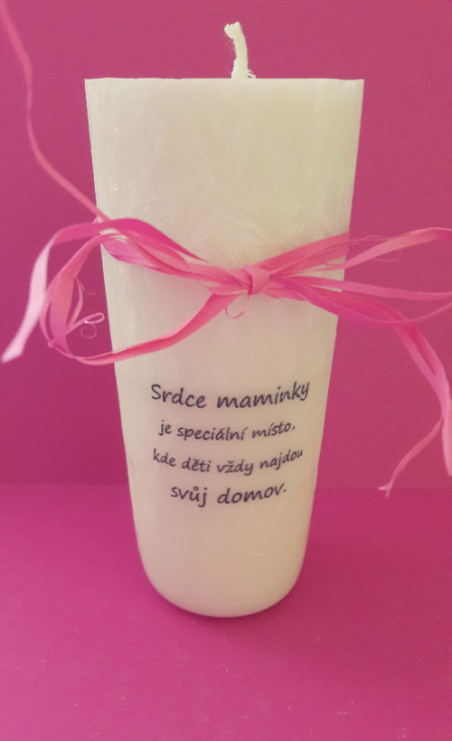 Svíčka - Srdce maminky — foto 3