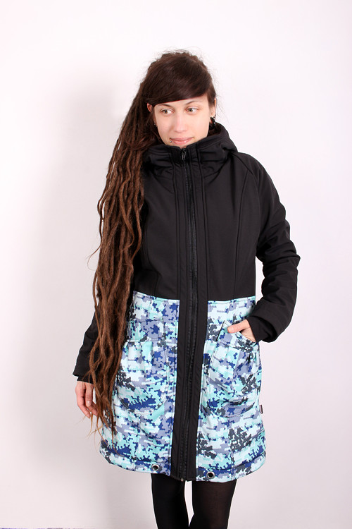Kabát SSHELL armyblau — foto 2