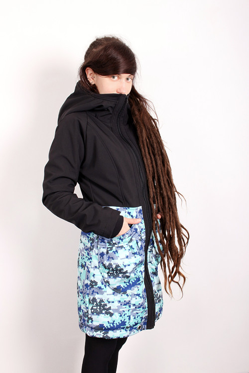 Kabát SSHELL armyblau — foto 3