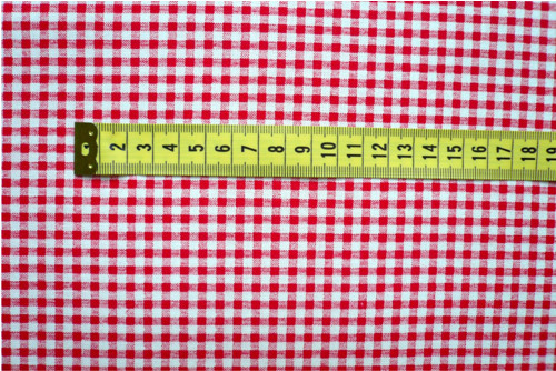 Látka - kostičky červené - 3m — foto 2