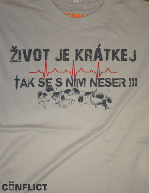 Tričko Život je krátkej — foto 3