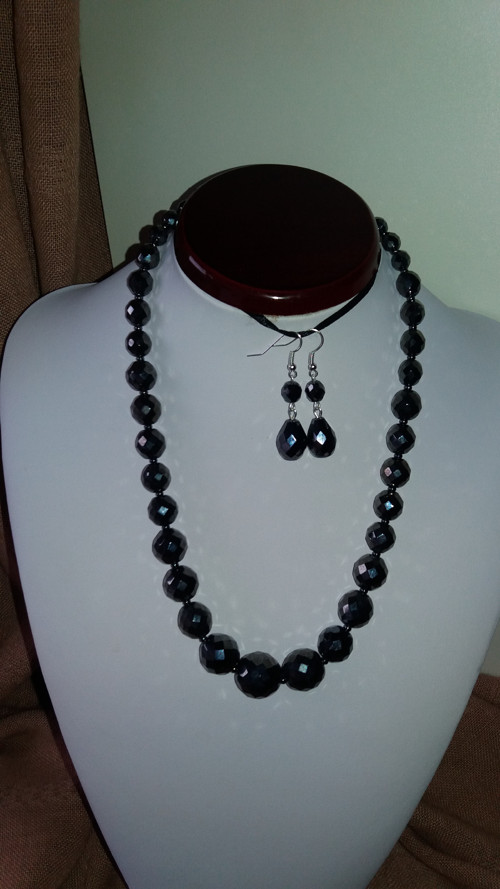 "RETRO - ELEGANT - hematitová“ 53 cm — foto 2