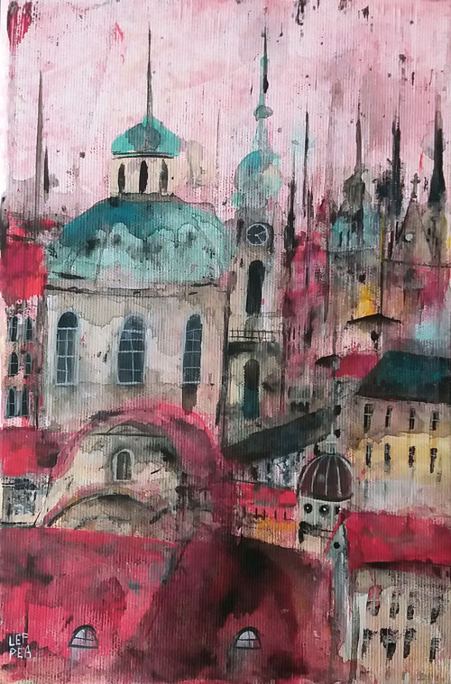 Praha barevná - 20x30cm — foto 3