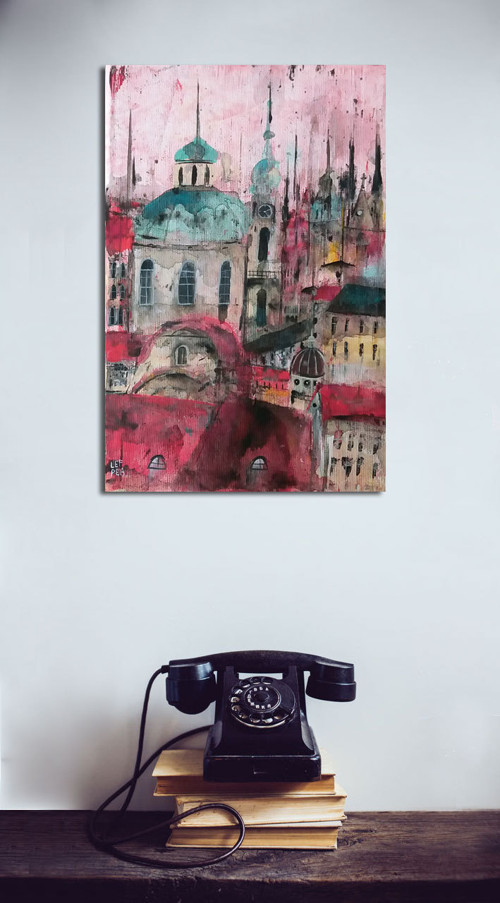 Praha barevná - 20x30cm — foto 4