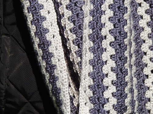 Háčkovaný nákrčník Blue — foto 4