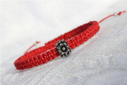 Květinový.. Náramek macramé (Kabbalah) — foto 5