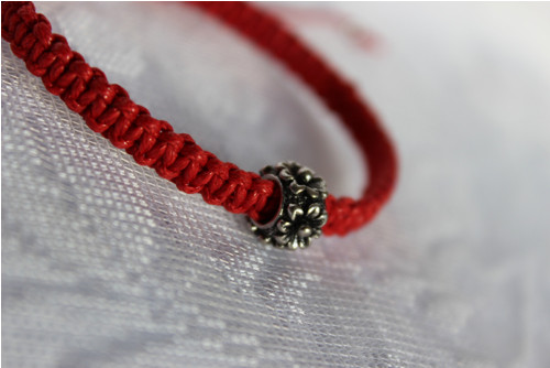 Květinový.. Náramek macramé (Kabbalah) — foto 6
