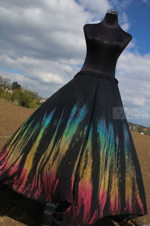 Letní maxi kolová sukně - Za černou — foto 2
