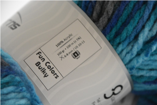 Příze Fun Colors Bulky Blue — foto 3