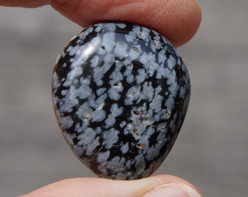 Obsidián sněžný (28 mm) D8902 — foto 2