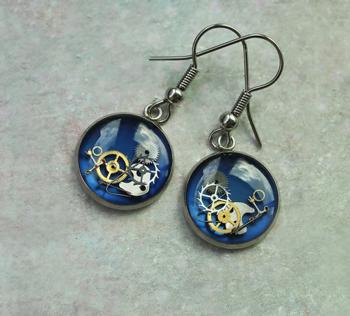 Earings /dark blue/ — foto 2