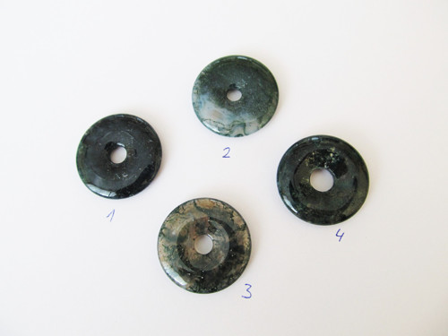 Donut 3 cm - mechový achát č.1 — foto 2