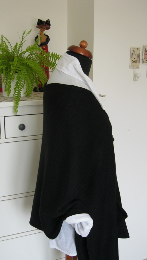 Pléd přes ramena - černý — foto 2