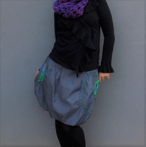 Sukně AEROPOCKETS - Violet Jungle — foto 5