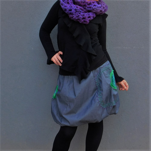 Sukně AEROPOCKETS - Violet Jungle — foto 6