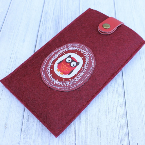 Obal na mobil "Red, dots and owl" — foto 2