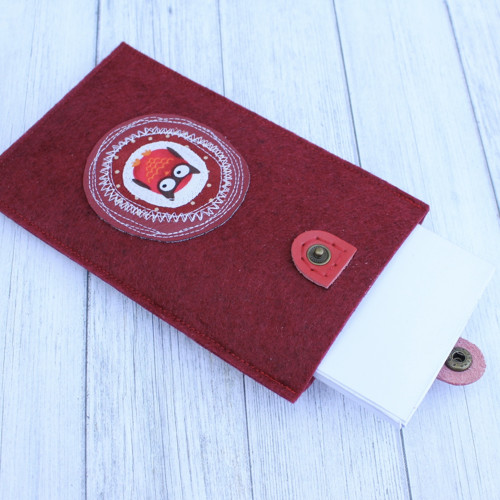 Obal na mobil "Red, dots and owl" — foto 3