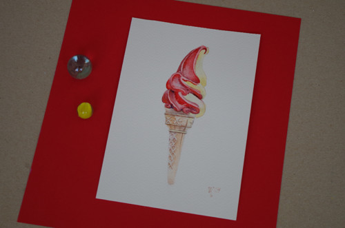 Dolce Vita č.3. Akvarel. — foto 3
