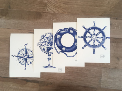 Kormidlo - autorská ilustrace A4 — foto 2