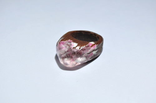 Drevený prsten Rose — foto 3