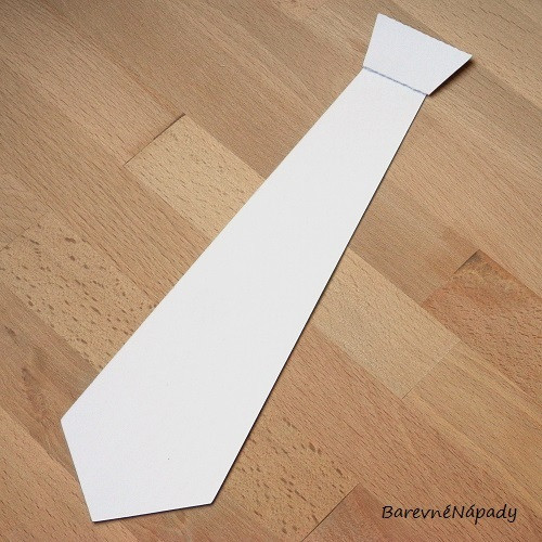 Papírová kravata - sada k výrobě — foto 2