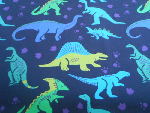 Úplet - dinosauři na modré - 60 cm — foto 2
