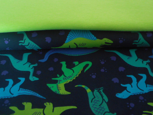 Úplet - dinosauři na modré - 60 cm — foto 3