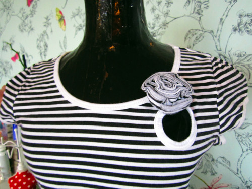 Top black&white stripes — foto 3