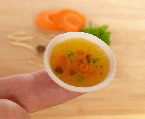 Vývar - Consomme with noodels and veggies — foto 3