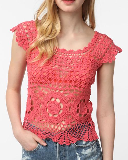 Letní háčkované triko — foto 2