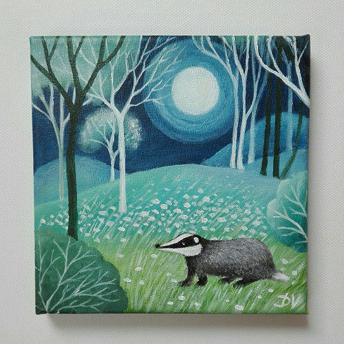 Noční procházka (15x15cm) — foto 2