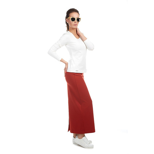 Bavlněné triko - CELIN / L, XL, krémová — foto 4