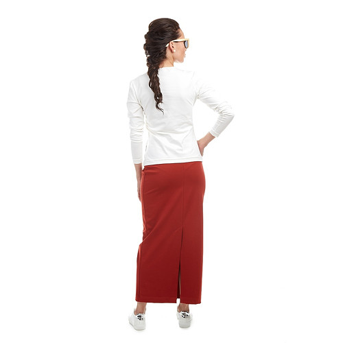 Bavlněné triko - CELIN / L, XL, krémová — foto 5