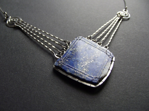 Lapis lazuli - náhrdeník — foto 6