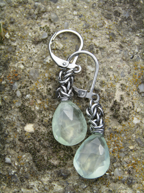 Náušnice prehnitky — foto 4