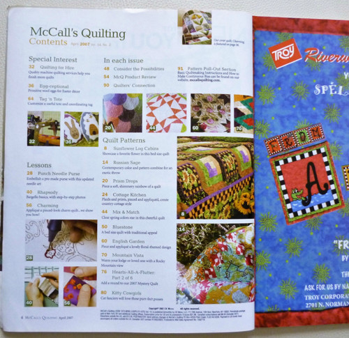 Časopis Mc Calĺs QUILTING 04/2007 — foto 6