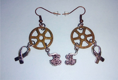 Náušnice Kombinace - Ozub. Amulet — foto 2