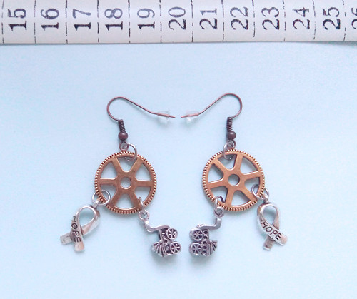 Náušnice Kombinace - Ozub. Amulet — foto 3
