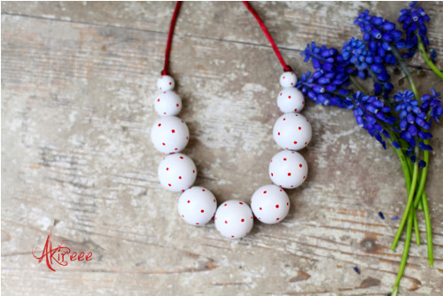 Red Dots - Malované korále — foto 2