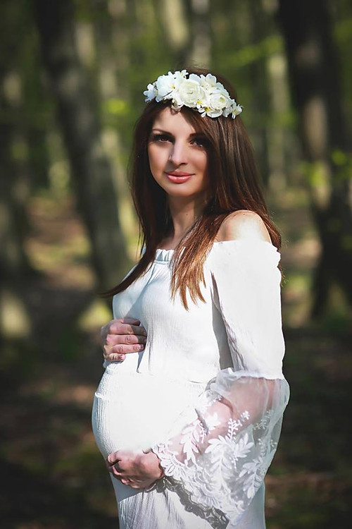 Zavazovací čelenka bílá — foto 3