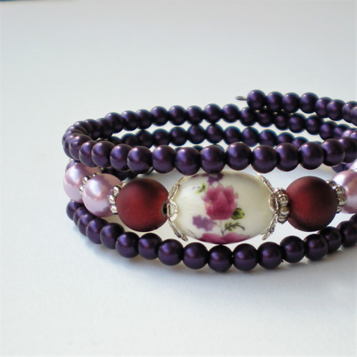 Fialový s květinkou — foto 2