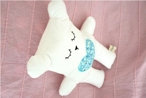 Wide Bubu Bear White, mint heart — foto 4