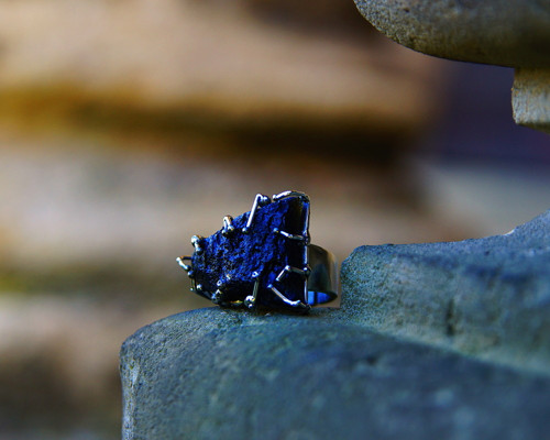 Nerezový prsten ..." Black rock " — foto 2