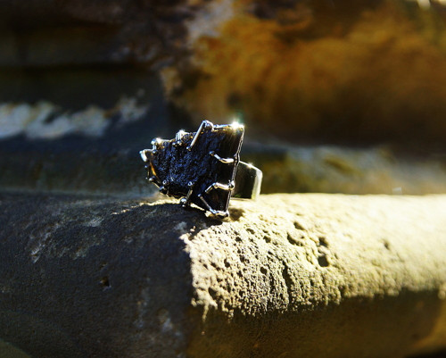 Nerezový prsten ..." Black rock " — foto 4