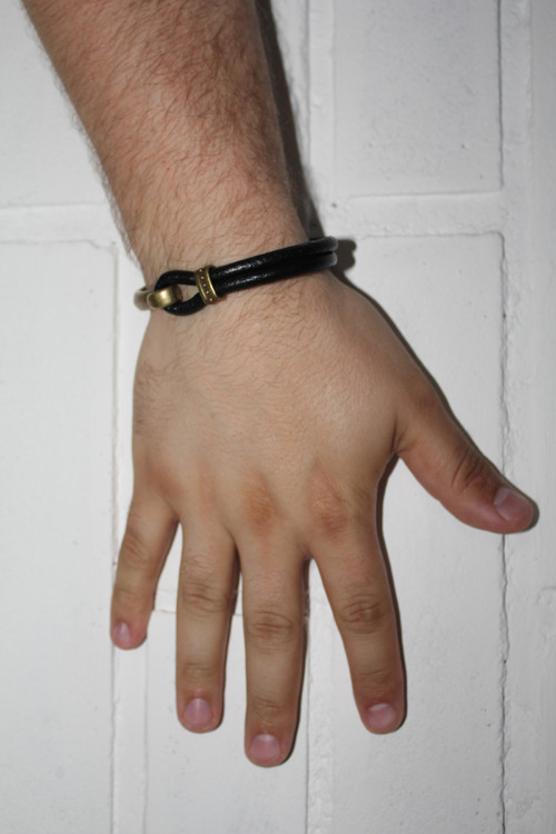 Pánský kožený náramek - Leather — foto 4