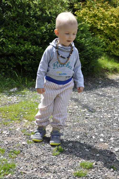 Recy kalhoty pruhované — foto 2