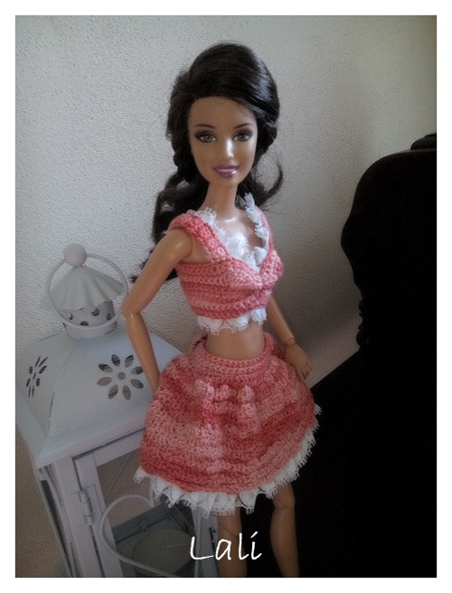 Háčkované šaty pro panenku Barbie1. — foto 3